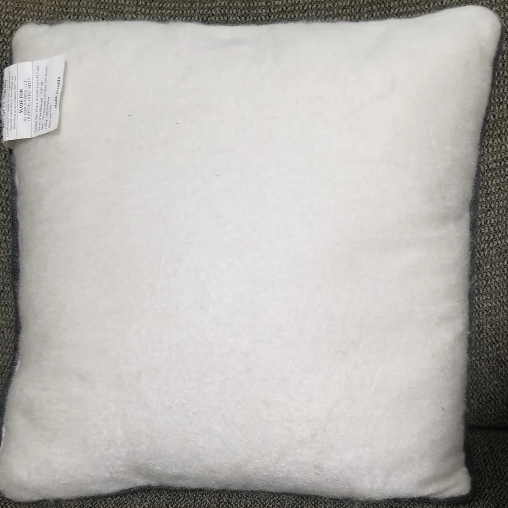 Accent Pillow Home Gray & White NTW